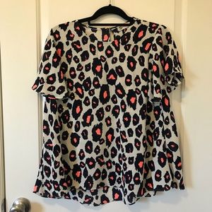 Leopard print blouse
